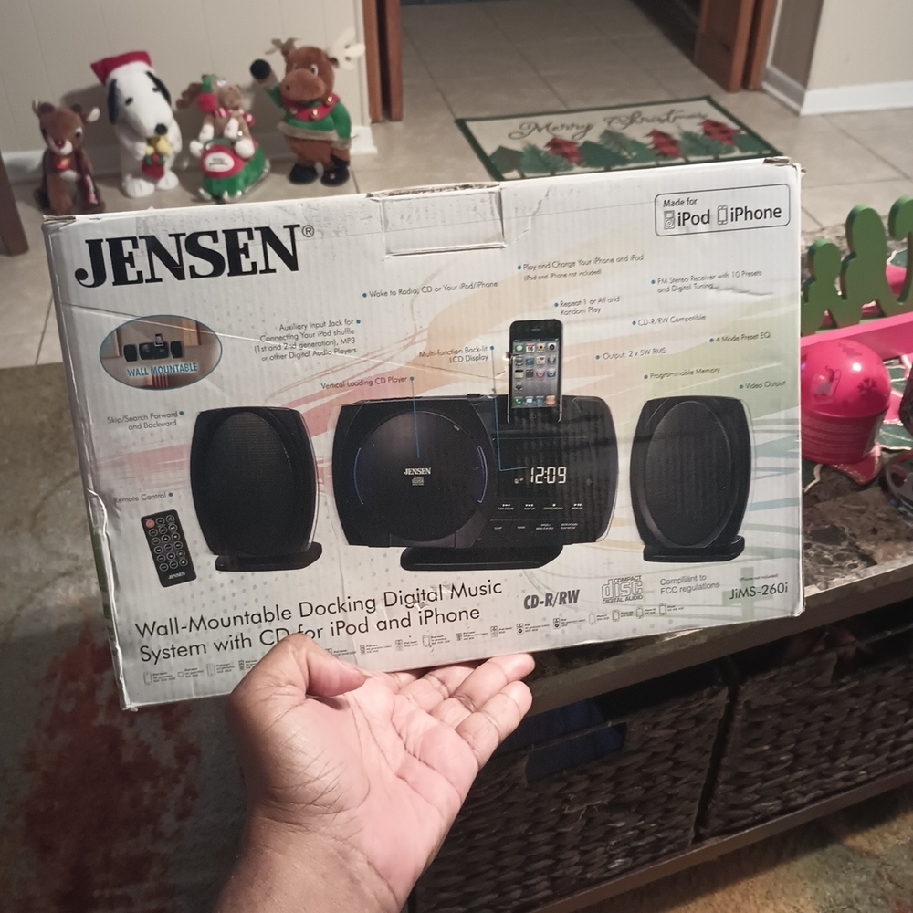 Jensen Black Portable Speaker System for iPod and iPhone